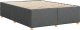 vidaXL Rama łóżka bez materaca, ciemnoszara, 160x200 cm, obita tkaniną 6
