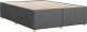 vidaXL Rama łóżka bez materaca, ciemnoszara, 140x190 cm, obita tkaniną 6