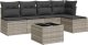 vidaXL 6-cz. zestaw mebli ogrodowych, z poduszkami, jasnoszary 2