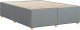 vidaXL Rama łóżka bez materaca, jasnoszara, 160x200 cm, obita tkaniną 6