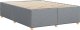 vidaXL Rama łóżka bez materaca, jasnoszara, 140x190 cm, obita tkaniną 6