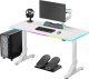 Biurko Ultradesk Iron Białe 132.5 cmx60.5 cm 1