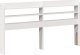 vidaXL Rama łóżka bez materaca, biała, 135x190 cm, lite drewno sosnowe 8