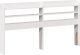 vidaXL Rama łóżka bez materaca, biała, 135x190 cm, lite drewno sosnowe 8