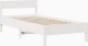 vidaXL vidaXL Rama łóżka bez materaca, biała, 100x200 cm, lite drewno sosnowe 7