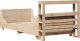 vidaXL vidaXL Rama łóżka bez materaca, 100x200 cm, lite drewno sosnowe 8