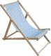 kontrast Leżak turystyczny plażowy ogrodowy składany drewniany FEZ turkus 3
