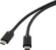Kabel USB MicroConnect USB-C - USB-C 1 m Czarny (DOCKUSB3.2CC1) 1