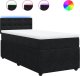 vidaXL vidaXL Łóżko kontynentalne z materacem, czarne, aksamit 90x200 cm 2