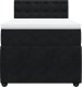 vidaXL Łóżko kontynentalne z materacem, czarne, aksamit 90x200 cm 4