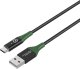 Kabel USB MicroConnect Microconnect MC-SMART USB-A-C-01 kabel USB USB 2.0 1 m USB A USB C Czarny, Zielony 2