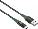 Kabel USB MicroConnect Microconnect MC-SMART USB-A-C-01 kabel USB USB 2.0 1 m USB A USB C Czarny, Zielony 3