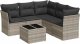 vidaXL 6-cz. zestaw mebli ogrodowych, z poduszkami, jasnoszary 2