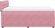 vidaXL vidaXL Łóżko kontynentalne z materacem, różowe, 140x200 cm, aksamit 7
