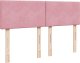 vidaXL Łóżko kontynentalne z materacem, różowe, 140x200 cm, aksamit 5