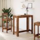 vidaXL Stolik barowy, stare drewno, 102x50x103,5 cm 3