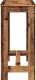 vidaXL Stolik barowy, stare drewno, 102x50x103,5 cm 5