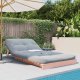 vidaXL vidaXL Sofa rozkładana futon, z materacem, 100x206x11 cm, daglezjowa 2