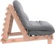 vidaXL vidaXL Sofa rozkładana futon, z materacem, 100x206x11 cm, daglezjowa 5