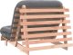vidaXL vidaXL Sofa rozkładana futon, z materacem, 100x206x11 cm, daglezjowa 6