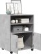 vidaXL vidaXL Szafka na kółkach, szarość betonu, 60x48x81 cm 3