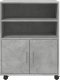 vidaXL vidaXL Szafka na kółkach, szarość betonu, 60x48x81 cm 4