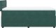 vidaXL Łóżko kontynentalne z materacem, zielone, aksamit, 90x200 cm 9