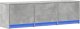 vidaXL vidaXL Szafka TV z LED, szarość betonu, 140x34x40 cm 3