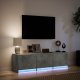 vidaXL vidaXL Szafka TV z LED, szarość betonu, 140x34x40 cm 5