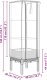 vidaXL vidaXL Podwyższona donica ze szklarnią, wygląd rattanu, 40x40x140 cm 9
