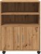 vidaXL vidaXL Szafka na kółkach, dąb artisian, 60x48x81 cm 4