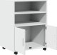vidaXL Szafka na kółkach, biała, 60x48x81 cm 7