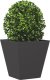 vidaXL vidaXL Donice ogrodowe, 2 szt., czarne, 30x30x30 cm, stalowe 3
