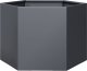 vidaXL Donica ogrodowa, antracytowa, sześciokątna, 69x60x45 cm, stal 2