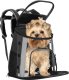Springos Transporter dla kota królika psa do 15 kg 38 x 34 x 26 cm torba transportowa plecak czarny UNIWERSALNY 1