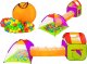 LeanToys Plac Zabaw 3w1 Domek Namiot Tunel Kulki Kolorowy 1