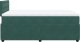 vidaXL Łóżko kontynentalne z materacem, ciemnozielone, 120x200 cm 7