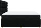 vidaXL Łóżko kontynentalne z materacem, czarne, tkanina 180x200 cm 5