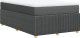 vidaXL Łóżko kontynentalne z materacem, ciemnoszara tkanina 120x200 cm 6