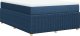 vidaXL Łóżko kontynentalne z materacem, niebieskie, tkanina 140x200 cm 6