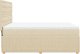 vidaXL vidaXL Łóżko kontynentalne z materacem, kremowe, tkanina, 140x190 cm 7