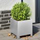 vidaXL Donica ogrodowa 30x30x30 cm galwanizowana stal 1
