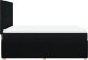 vidaXL Łóżko kontynentalne z materacem, czarne, tkanina 160x200 cm 5