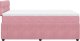 vidaXL Łóżko kontynentalne z materacem, różowe, 120x200 cm, aksamit 9