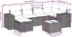 vidaXL vidaXL 7-cz. zestaw wypoczynkowy do ogrodu, z poduszkami, jasnoszary 4