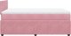vidaXL Łóżko kontynentalne z materacem, różowe, 120x200 cm, aksamit 9