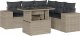 vidaXL 6-cz. zestaw mebli ogrodowych, z poduszkami, jasnoszary 2
