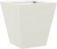 vidaXL vidaXL Donice ogrodowe, 2 szt., białe, 30x30x30 cm, stalowe 4