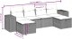 vidaXL vidaXL 6-cz. zestaw mebli ogrodowych, z poduszkami, jasnoszary 4