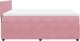 vidaXL vidaXL Łóżko kontynentalne z materacem, różowe, aksamit, 140x190 cm 7